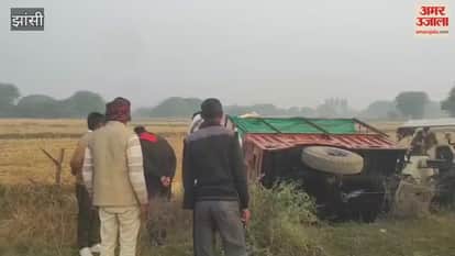 Video: Farmer dies after being hit by an overturned tractor-trolley carrying paddy.