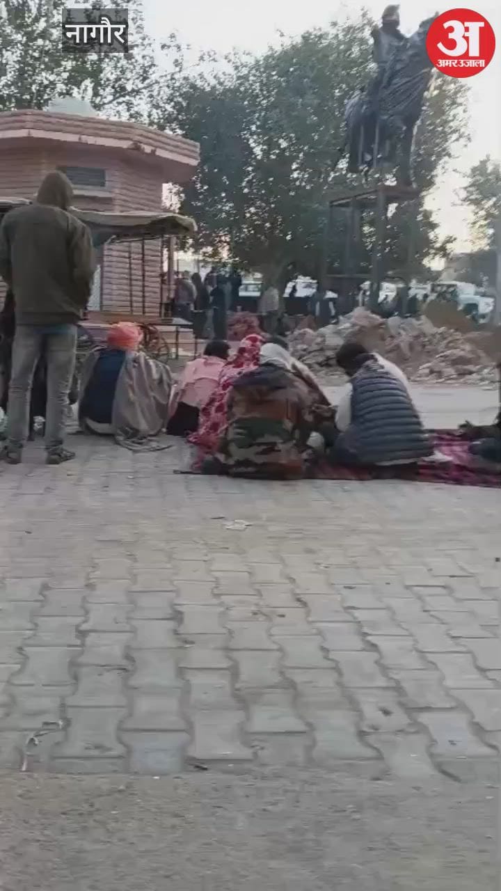 Tension in Jodhiasi village due to installation of Maharaja Surajmal's statue, village becomes a police camp