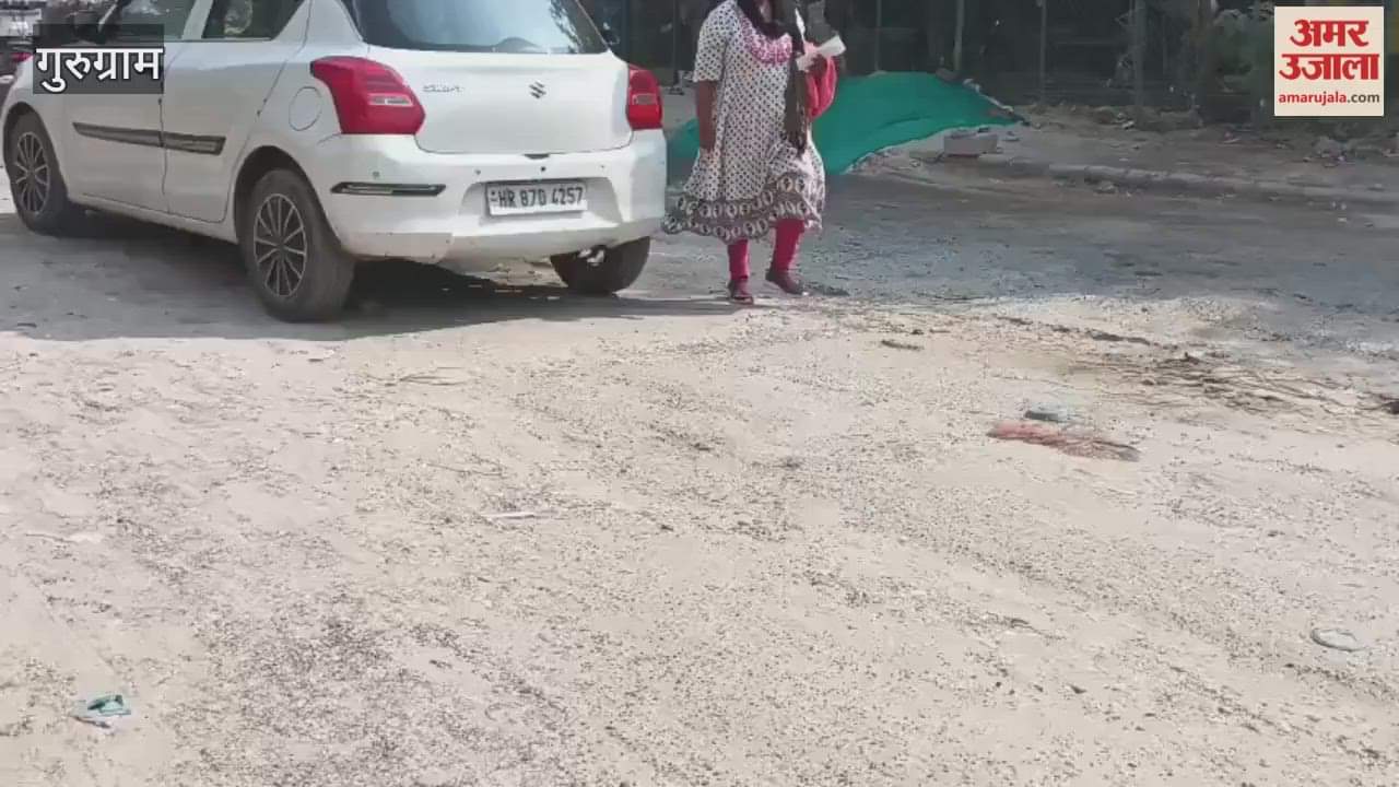 Laxman Vihar Road in Gurugram in dilapidated condition for two years