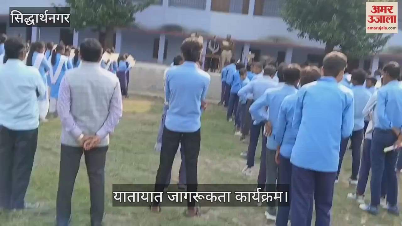 Traffic awareness program was organized and awareness was created.