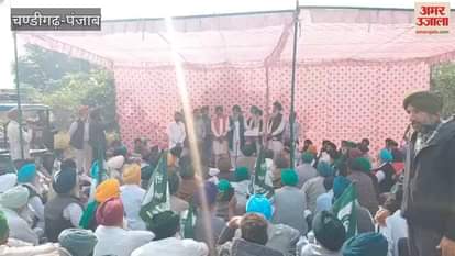 Farmers' union staged a sit-in in front of the Tehsildar's office in Jira.