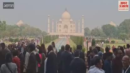 126 Dignitaries from 40 Countries Visit Taj Mahal Former Presidents and Chief Justices Witness the Symbol of Love