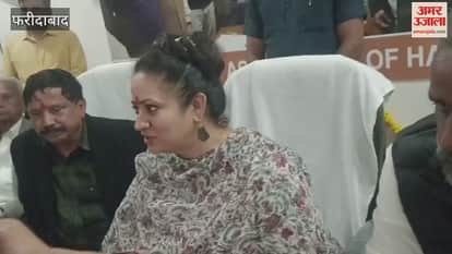 State Health Minister Aarti Rao statement on many issues in Faridabad