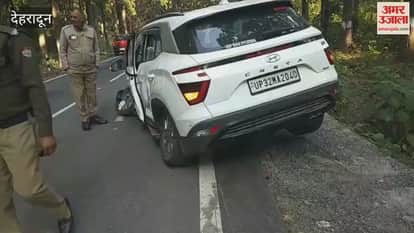 VIDEO: Car heading towards Doon Airport hits crash barrier