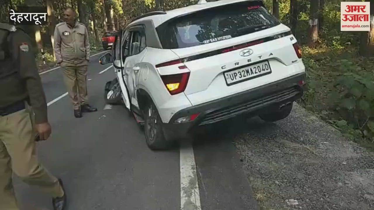 VIDEO: Car heading towards Doon Airport hits crash barrier