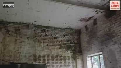 Kanpur: Children forced to study in a dilapidated building