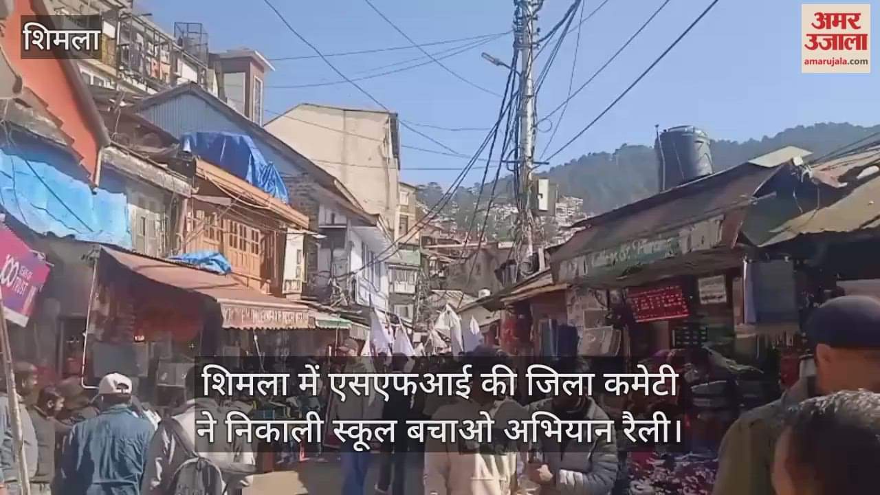 Shimla: SFI district committee takes out Save Schools campaign rally