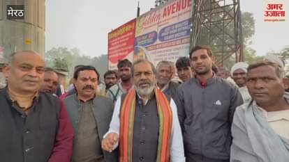 New rules for 400 million workers: Sunil Bharala celebrates with laborers in Meerut