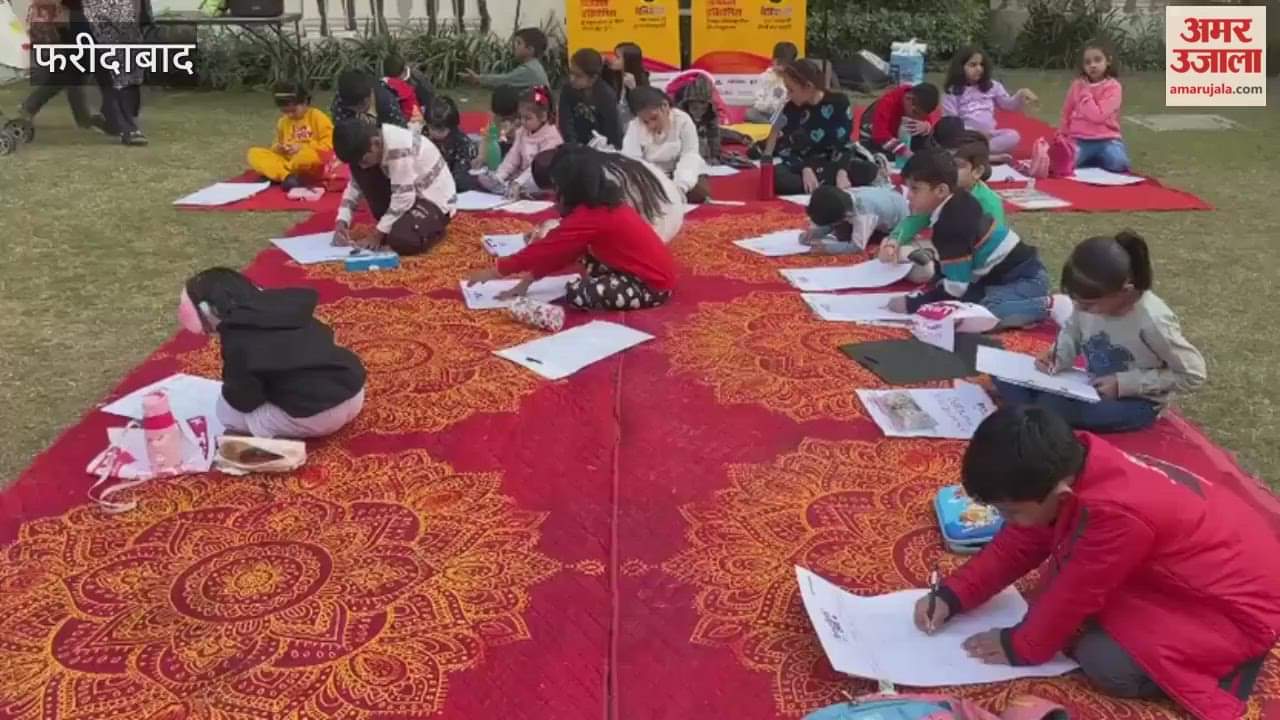 Children participated in Fun Tastic Evening Competition at Royal Heritage Society in Faridabad