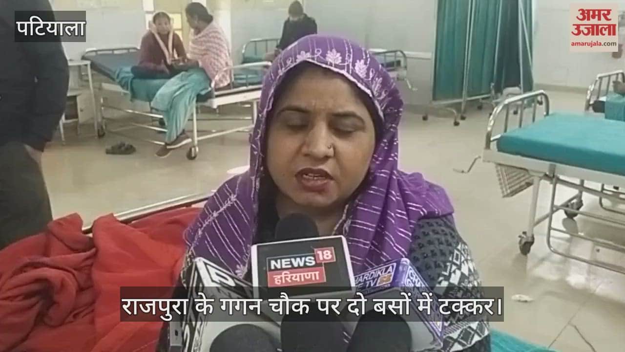 Two buses collide at Gagan Chowk in Rajpura