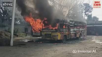 Two buses caught fire under suspicious circumstances brought under control after hours