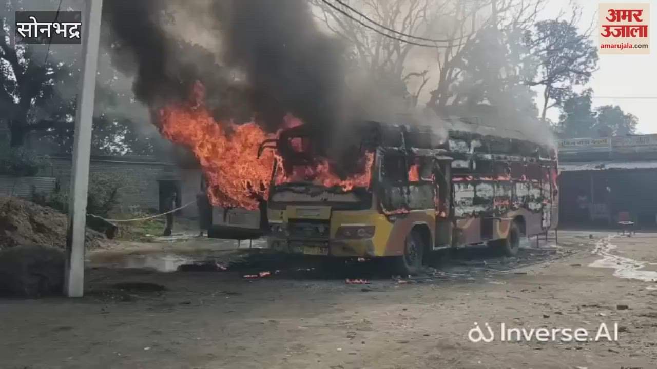 Two buses caught fire under suspicious circumstances brought under control after hours