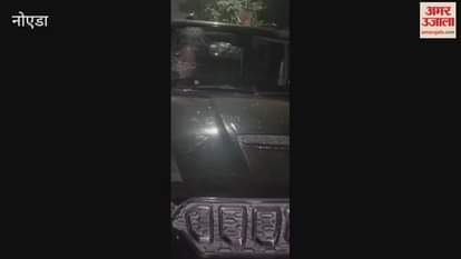 Greater Noida Video surfaces of farmer leader grandson car being fired upon