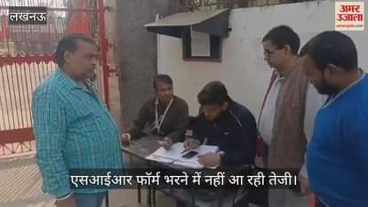लखनऊ में एसआईआर फॉर्म भरने में नहीं आ रही तेजी, बीएलओ बोले- लोगों में जागरुकता की कमी