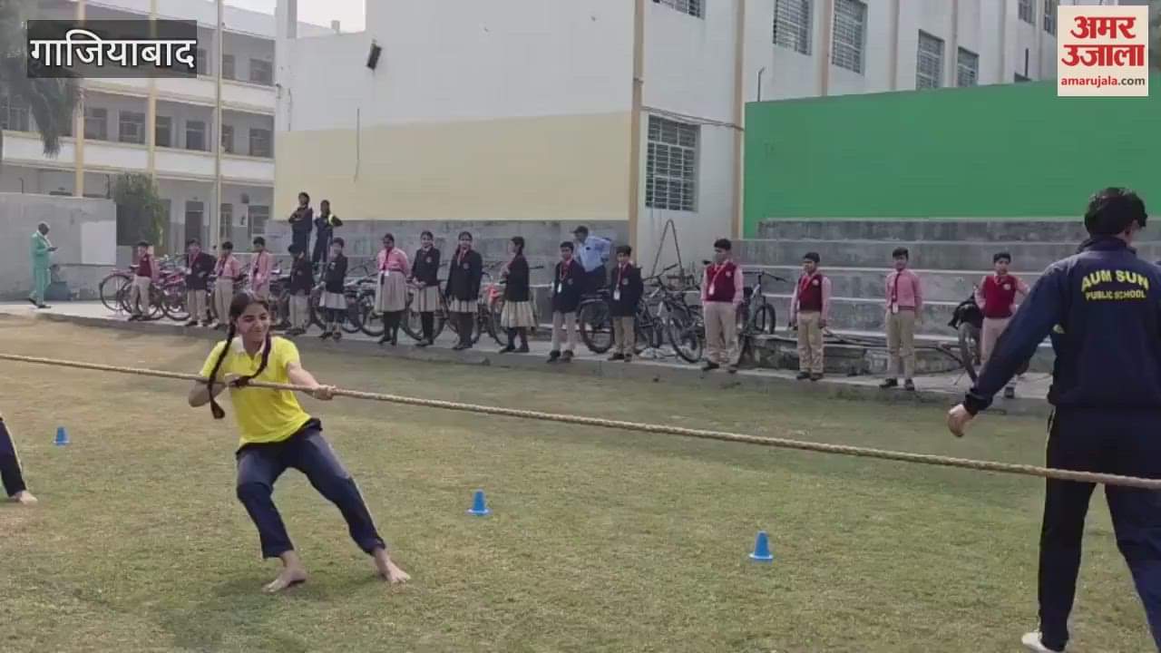 Tug of war competition organised at Om Sun Public School, Muradnagar