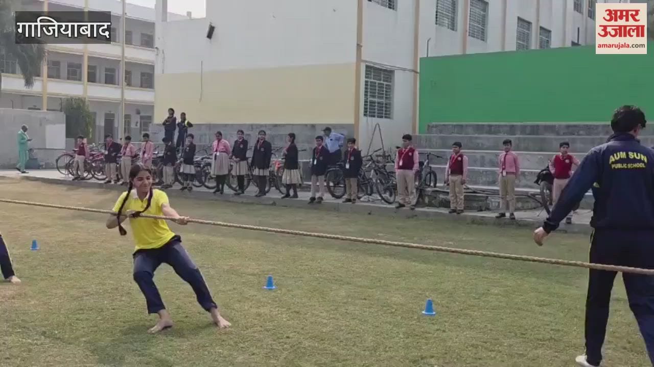 Tug of war competition organised at Om Sun Public School, Muradnagar