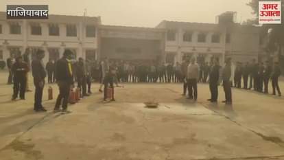 Students taught how to use fire extinguishers at Kendriya Vidyalaya in Muradnagar