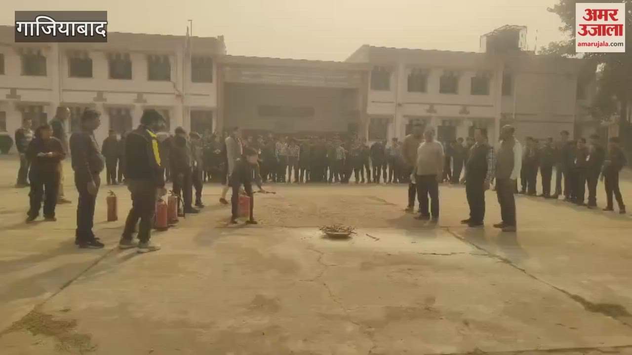 Students taught how to use fire extinguishers at Kendriya Vidyalaya in Muradnagar