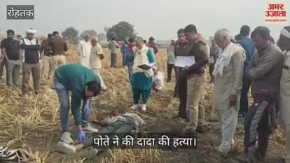 Grandson killed his grand father in Rohtak