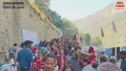 Rampur Bushahr Crowds gathered at the fair ground Patbangla