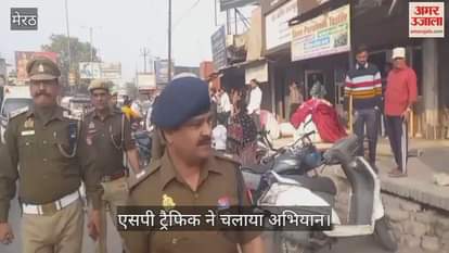 SP Traffic conducted checking drive on Delhi Road, encroachment also removed