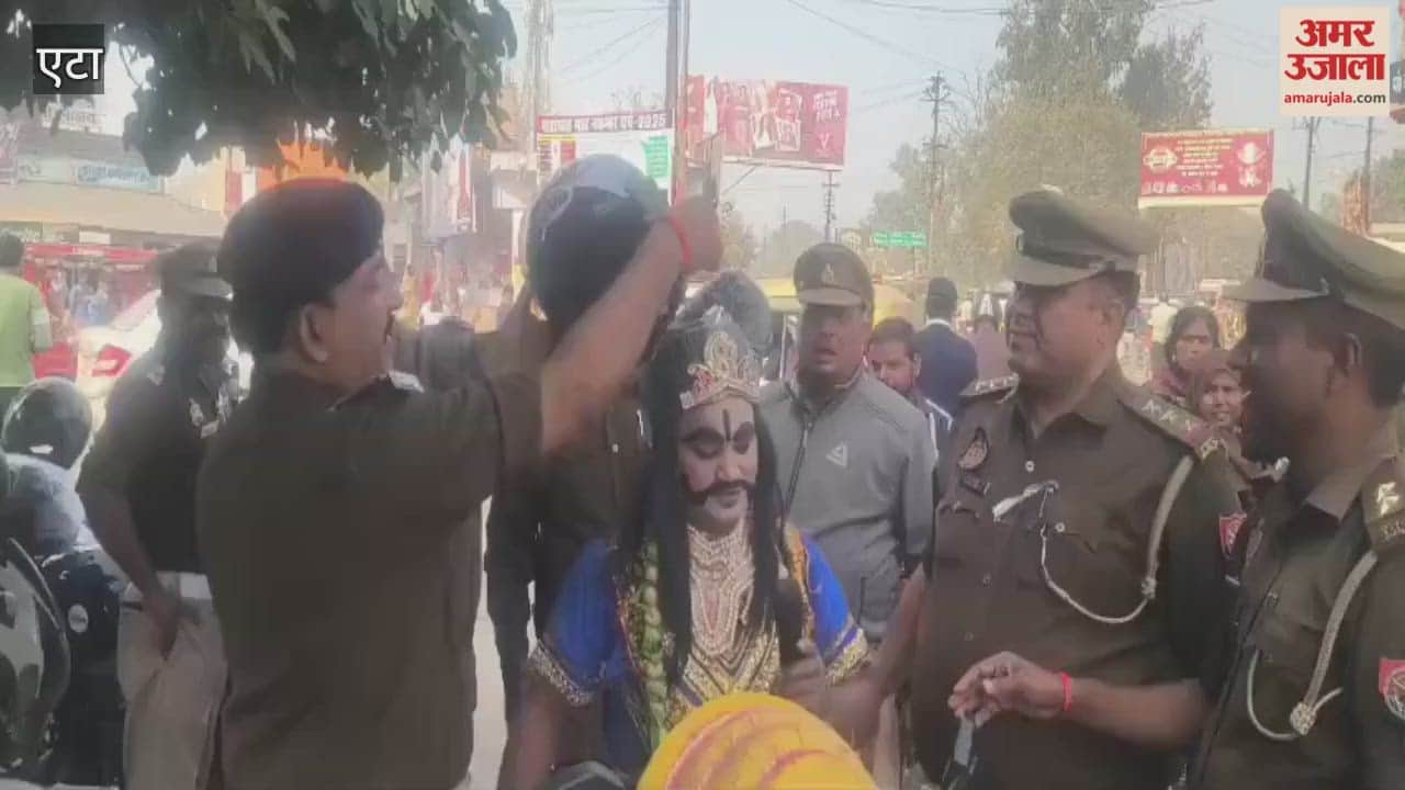 ‘Yamraj’ Spreads Road Safety Awareness, Free Helmets Distributed in Etah