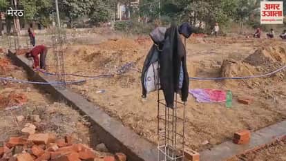 Meerut: Construction work of SLRM center started in Hastinapur.