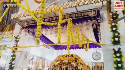 Special decorations at Guru Ka Mahal in Amritsar