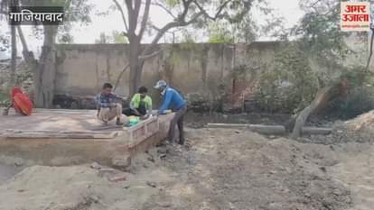 Platforms being built for e buses in Sahibabad depot