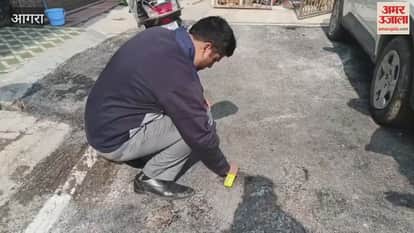 road built after 20 years started crumbling within 20 days