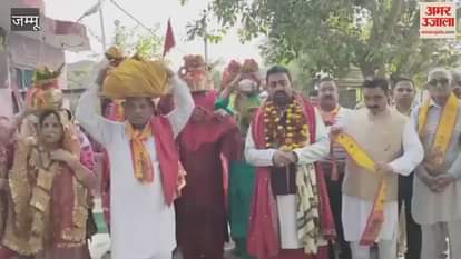 Shrimad Bhagwat Katha started with Kalash Yatra in Domana
