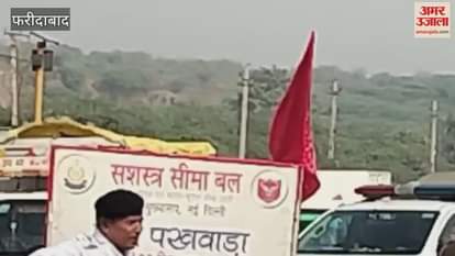 Cycle race trials for ssb jawans under sports quota on Faridabad-Gurugram road