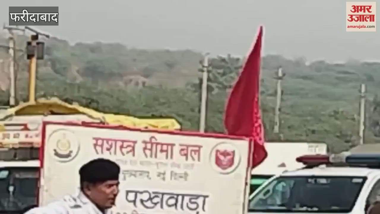 Cycle race trials for ssb jawans under sports quota on Faridabad-Gurugram road