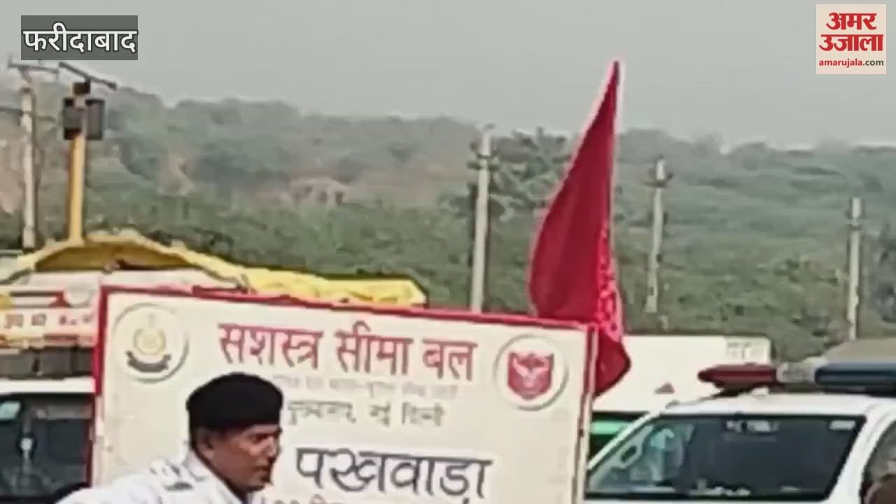 Cycle race trials for ssb jawans under sports quota on Faridabad-Gurugram road