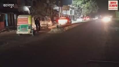 divider where the auto driver collided and died remains dark