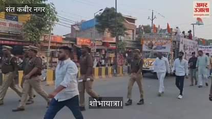 A grand procession was taken out to celebrate the birth anniversary of Sardar Vallabhbhai Patel.