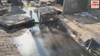 Overflowing drains have led to dirty water entering shops