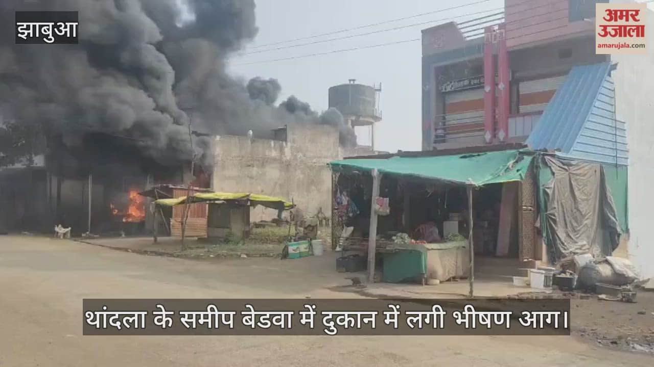 Jhabua News: A massive fire broke out in a shop and house located in Bedwa near Thandla.