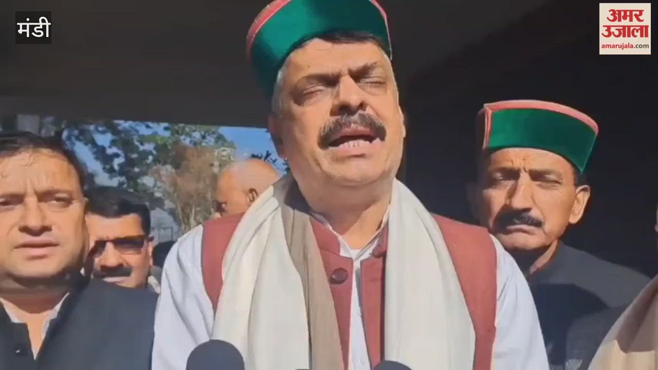 Mandi Former Jharkhand state president Rajesh Thakur arrives in Mandi to assess the pulse of candidates