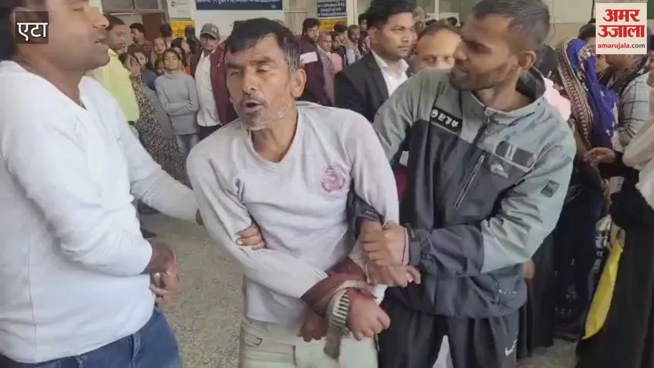 High Voltage Drama by Mental Patient at Medical College in Etah