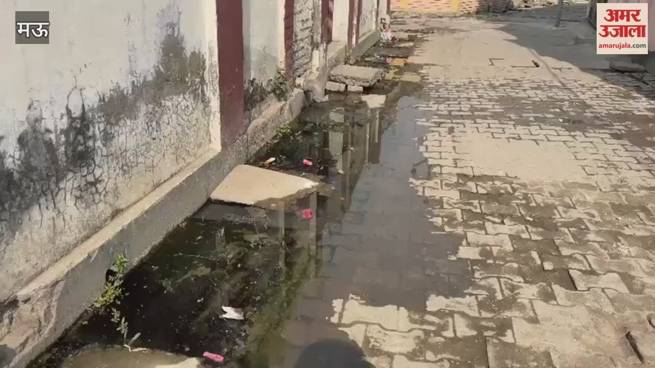 Due to lack of cleaning sewer water is on road people are troubled by filth
