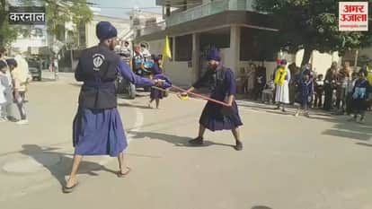 Nagar Kirtan taken out in the city