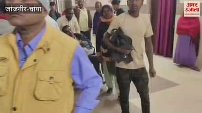 Car and bus collide in Janjgir Champa Car blown to pieces bus overturned on the roadside