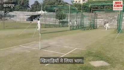 कानपुर: कमला क्लब मैदान पर महिला अंडर-15 क्रिकेट ट्रायल का आयोजन