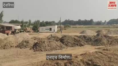 Angry villagers stopped NH construction work, alleging lack of compensation.