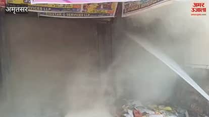 Fire breaks out in shops at Hall Gate in Amritsar