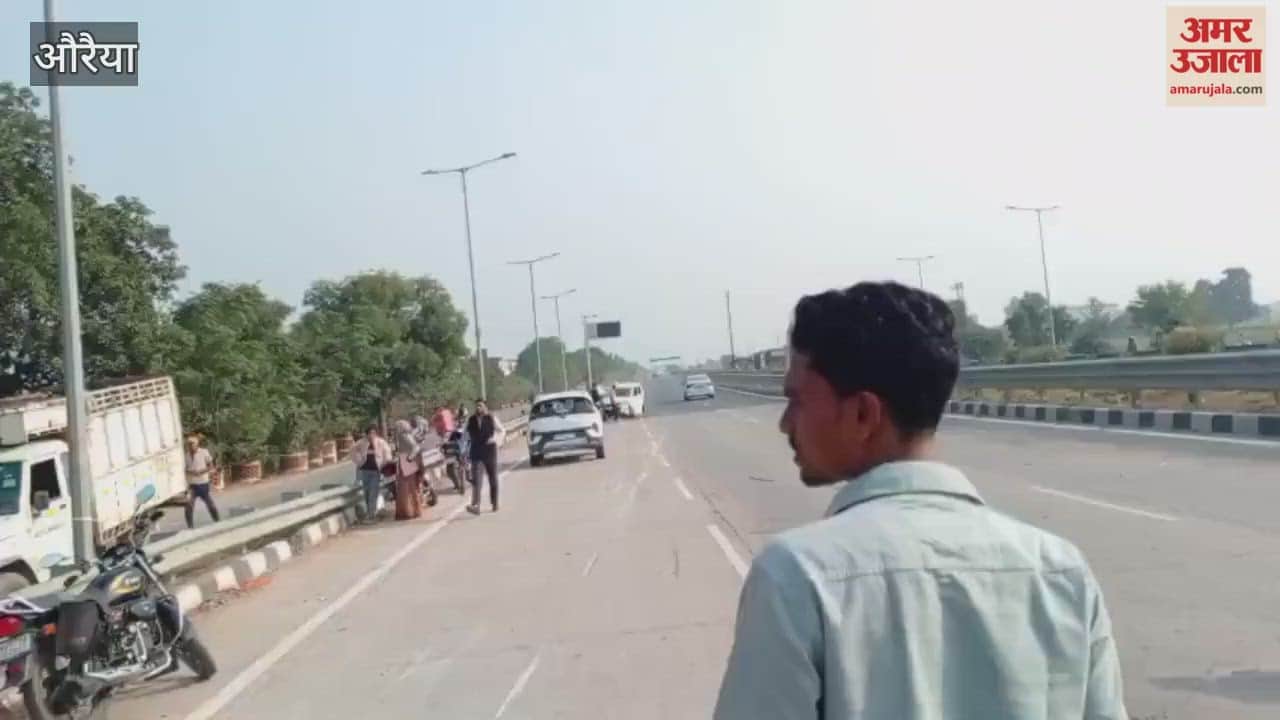 Auraiya: Dumper truck crushes two people, including a woman riding a scooter, died