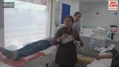 Sirmour 35 units of blood collected in Kala Amb