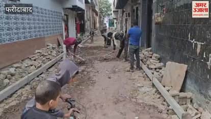 MLA Moolchand Sharma laid foundation stone for inauguration of development works in Ballabhgarh