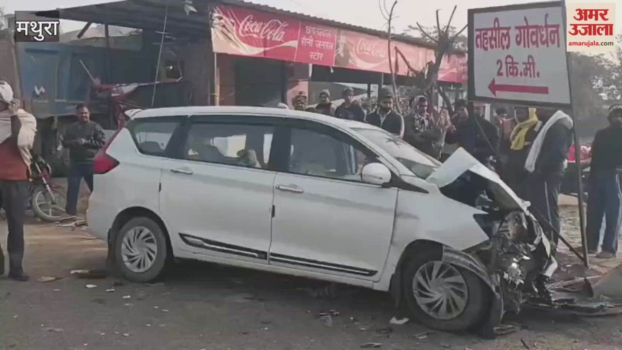 Uncontrolled dumper hits car, three injured